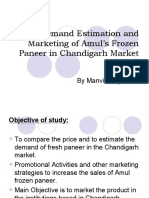 Demand Estimation of Frozen Paneer