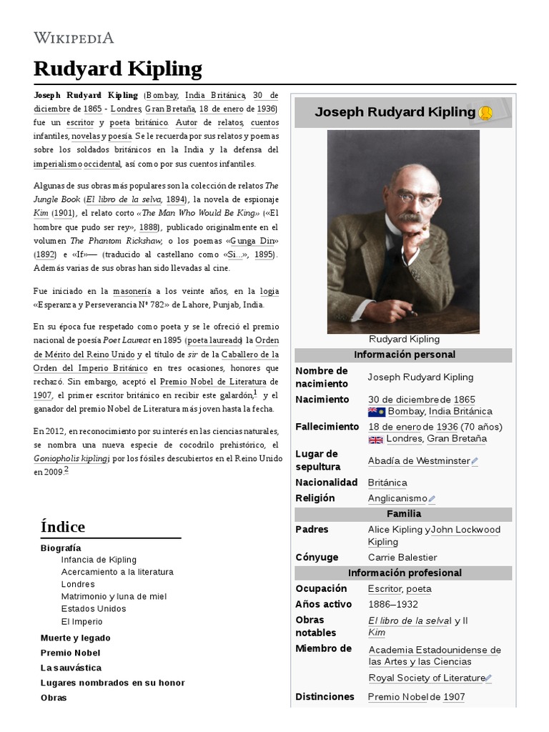 Rudyard Kipling | PDF | Rudyard Kipling | Libros