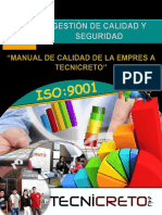 Manual de Calidad Empresa TECNICRETO S.A.C