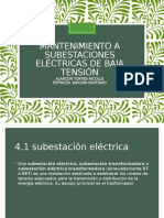 Unidad 4 Mantenimiento a Subestaciones Eléctricas de Baja Tensión