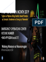 Fire Prevention Month 2019: Emergency Operations Center Hotline Number +045 499 8204 Local 311
