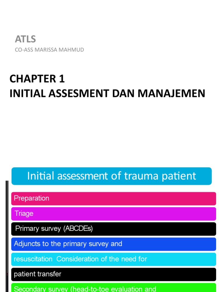 Initial Assesment and Management ATLS (Marissa) PDF Shock