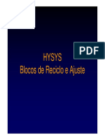 HYSYS EQ614 Reciclo Ajuste