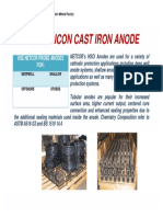 High Silicon Cast Iron Anode: Use Netcor Probe Anodes For