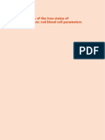 Assessing iron status using red blood cell parameters