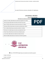 Scientific Information and Technological Board of Sadhana - Universal Review