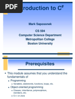 Introduction To C Sharp