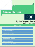 GST Audit and Annual Return