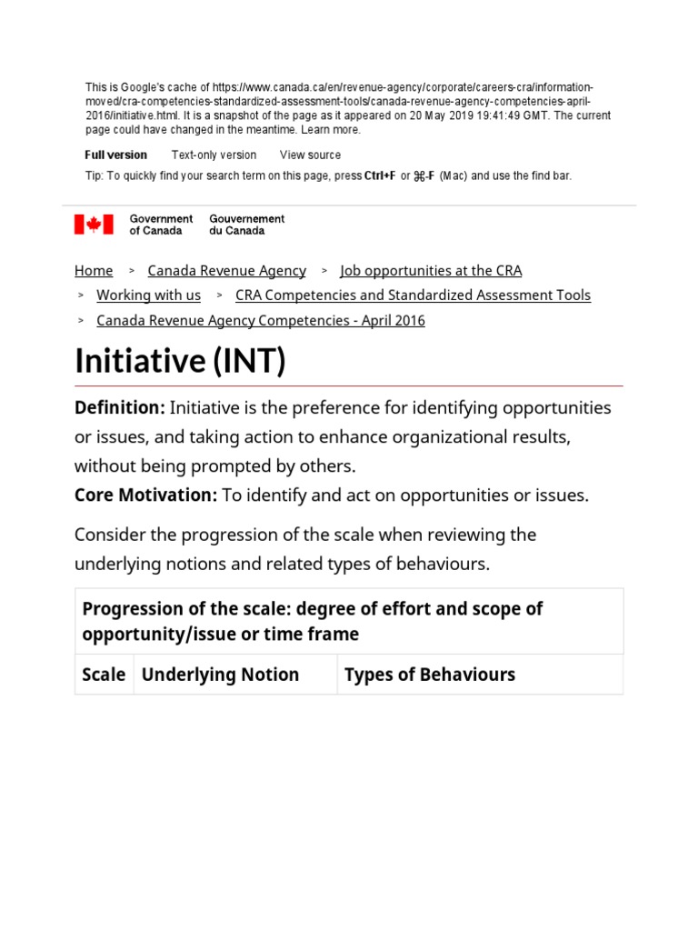 Understanding CRA Initiative Competencies | PDF | Competence (Human ...
