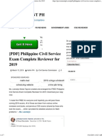 (PDF) Philippine Civil Service Exam Complete Reviewer For 2019