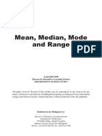 Mean Median Mode and Range-Final