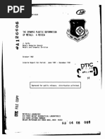 Of Metals: A Review: The Dynamic Plastic Deformation