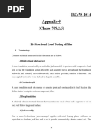 IRC:78-2014 Appendix-9 (Clause 709.2.5) : Bi-Directional Load Testing of Piles