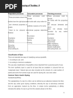 Chemical Processing of Textiles: II: Preparation Processes Colouration Processes Finishing Processes