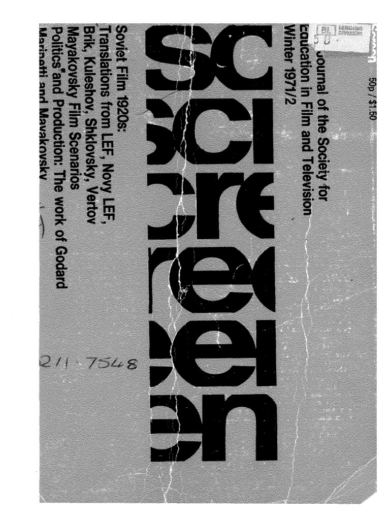 Screen 12 4 Soviet Film 1920s | PDF | Jean Luc Godard | Consciousness