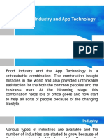 Food Industry and App Technology