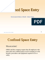 Confined Space Entry: Environmetal Safety & Health - Safety Center
