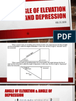 Angle of Elevation and Depression