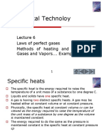 Mechanical Technoloy: Laws of Perfect Gases Methods of Heating and Expanding Gases and Vapors . Examples