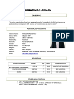 Muhammad Adnan Cv