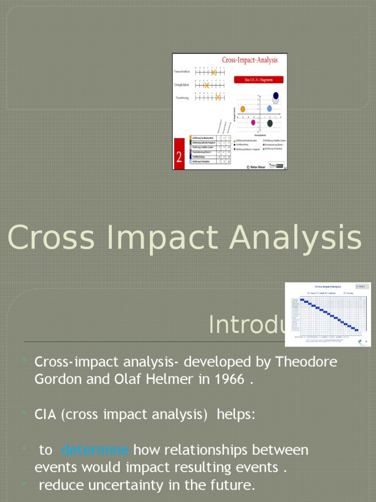 Cross Impact Analysis PDF Analysis Evaluation Methods