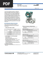 General Specifications: EJA115E Low Flow Transmitter