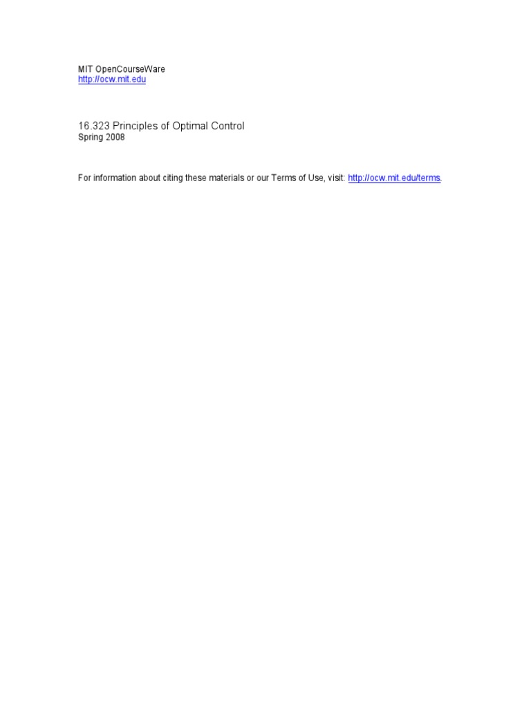 Lec2 PDF | PDF | Mathematical Optimization | Systems Theory