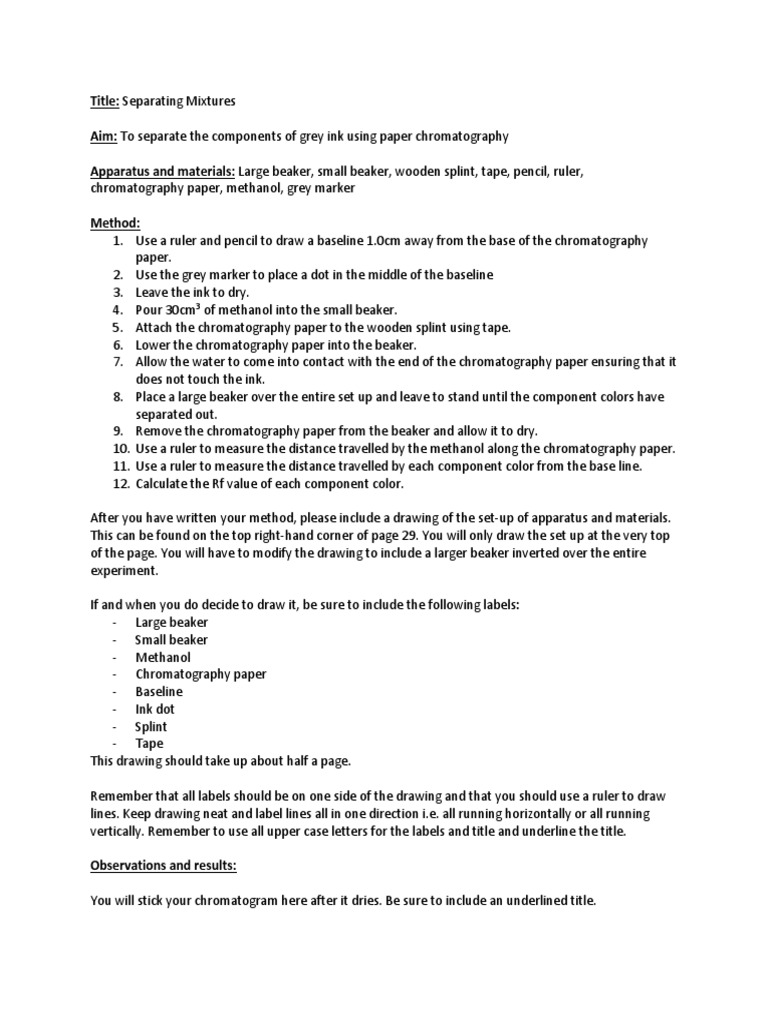 Chromatography Lab PDF Analytical Chemistry Laboratory Techniques