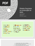 Semântica e Os Ditados Populares