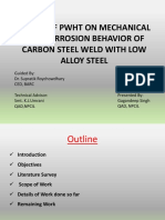 Effect of PWHT on mechanical and corrosion properties of carbon steel weld joints