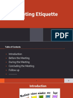 Meeting Etiquettes