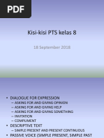 Kisi-Kisi PTS Kelas 8