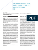 Investigacion Del Registro Glacial Del Cambio Climatico en El Complejo Volcanico Nevado Coropuna