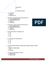 Multiple Choice Questions / Practice Test Electrical Circuits - Set 3