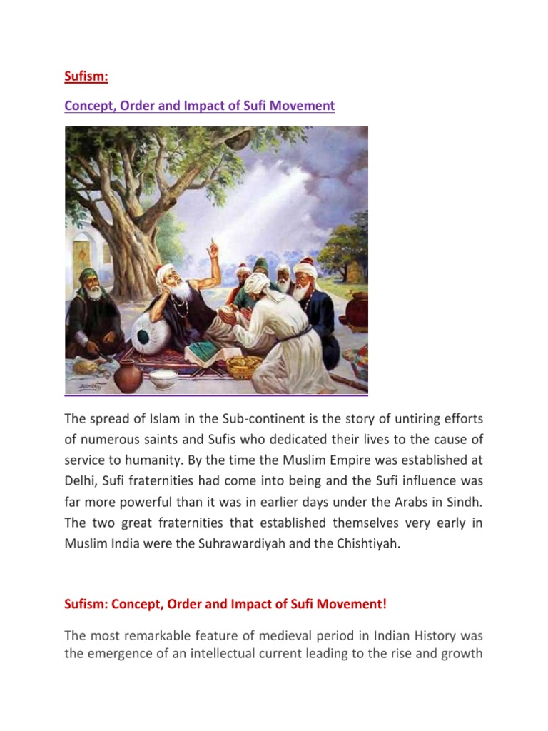 Sufism: Concept and Impact in India | PDF | Sufism | Religious Faiths