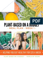 Plant Based Meal Plan Week 1