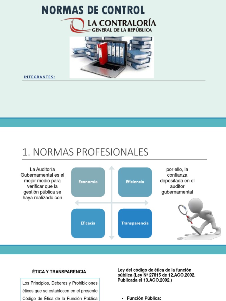 Normas de Control Gubernamental | PDF | Planificación | Calidad (comercial)