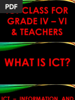 Ict Class For Grade Iv - Vi & Teachers