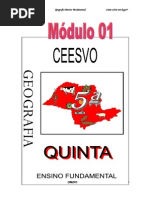 Apostila Ensino Fundamental  CEESVO - Geografia - Módulo 01