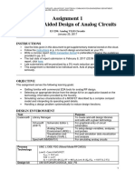 Assignment 1 Computer-Aided Design of Analog Circuits: Instructions