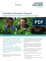 Australian Volunteers Program Supporting People To People Links Across The Region