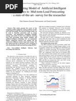 A Computing Model of Artificial Intelligent Approaches To Mid-Term Load Forecasting: A State-Of-The-Art-Survey For The Researcher