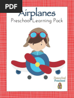 Preschool Learning Pack: Airplanes