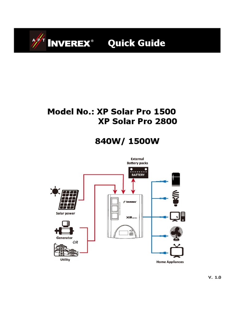 Solar Pro Quick Guide | PDF | Battery Charger | Photovoltaic System
