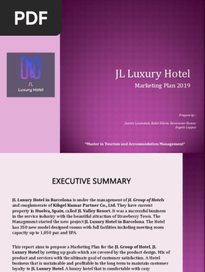 Hotel Marketing Plan 2019