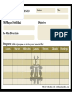 Planilla de Entrenamiento PDF