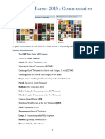 Bible Parser 2015: Commentaires: Commentaires 49 Corpus Intégrés Dynamiquement 60 237 Notes