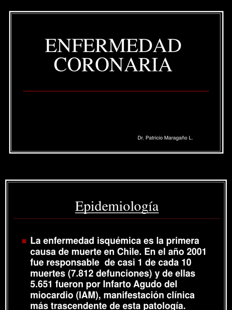 Enfermedad Coronaria: Causas y Tratamiento | PDF | Infarto de miocardio ...