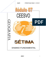 Apostila Ensino Fundamental  CEESVO - Geografia - Módulo 07