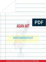 Asian Art: Mapeh Majorship in Let